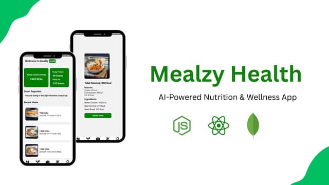Mealzy Health is a health and wellness companion powered by AI,
designed to help users make smarter food choices,
monitor their nutritional intake, and build sustainable habits